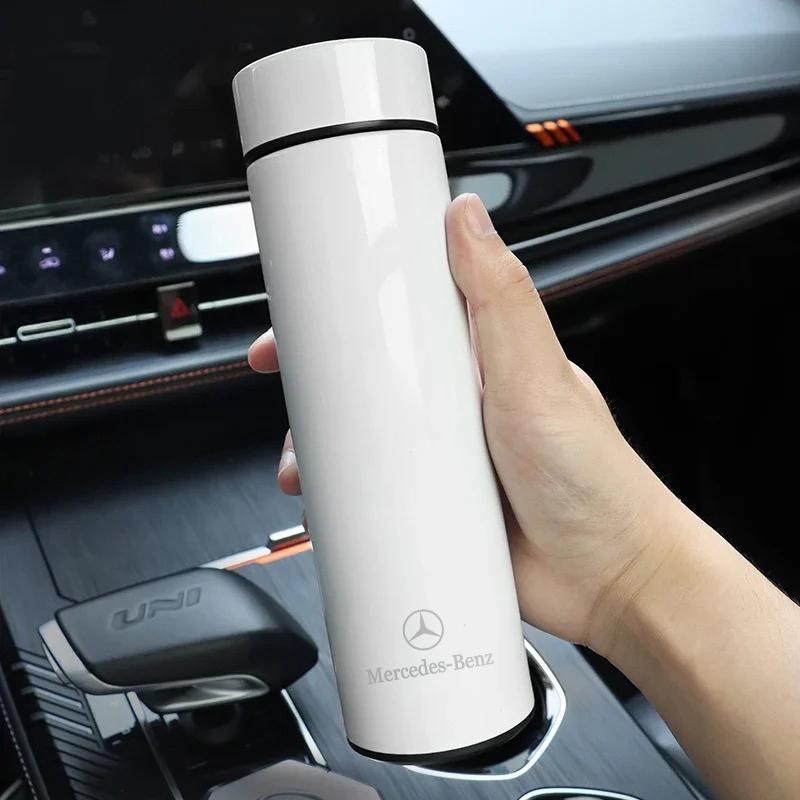 CSF1 Car Insulated Cup 500ml Water Cup Coffee Tea Thermos For Mercedes Benz B/C/E/S ClassA Class C200L GLC GLE