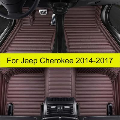 Автомобильные коврики для Jeep Cherokee 2014 2015 2016 2017 Автомобильные коврики для ног Автомобильный ковер Чехол Аксессуары для интерьера