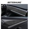 Betterhumz Для Tesla Model 3 Y Наклейка на панель приборов автомобиля, накладка на дверь из Алькантары, аксессуары для тюнинга