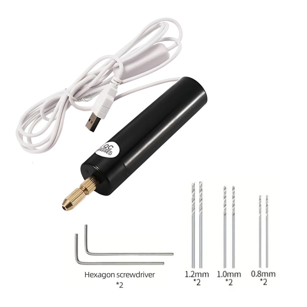 Ручная мини-электрическая дрель Micro Usb Drill 5V для изготовления ювелирных изделий своими руками по дереву для металлических деревянных ювелирных инструментов