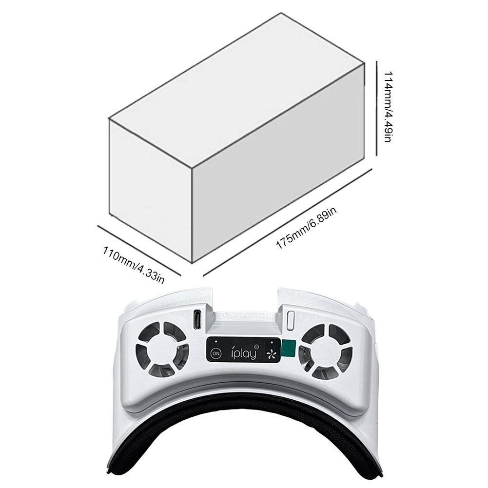 Маска для лица с охлаждающим вентилятором, радиатором лицевого интерфейса с RGB-подсветкой, охлаждающей маской с носовой накладкой, препятствующей протеканию, для Meta Quest 3
