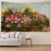 Vintage Floral Oil Painting Tapestry Mural - Home Decor Hanging Cloth for Living Room Bedroom - Room Background Decoration