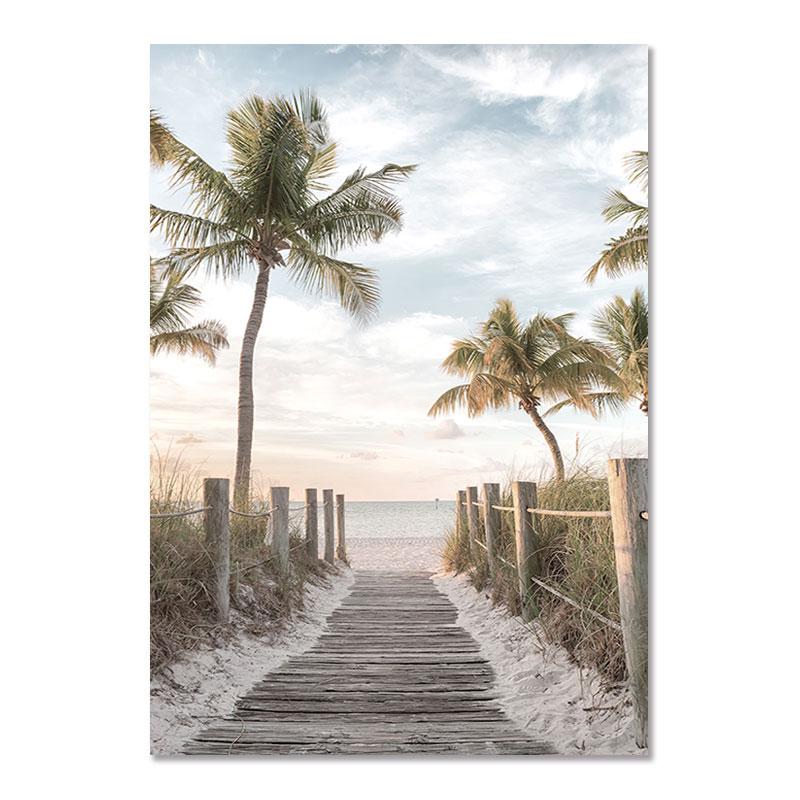 Солнечный Берег Постеры для украшения серф-доски Морская черепаха Океанский пейзаж Холст Картина Скандинавская Приморская Картина Для Декора Гостиной