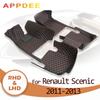 APPDEE Коврики в салон автомобиля Renault Scenic(ПЯТИМЕСТНЫЙ) 2011 2012 2013 Изготовленные на заказ автомобильные подушечки для ног автомобильный ковер