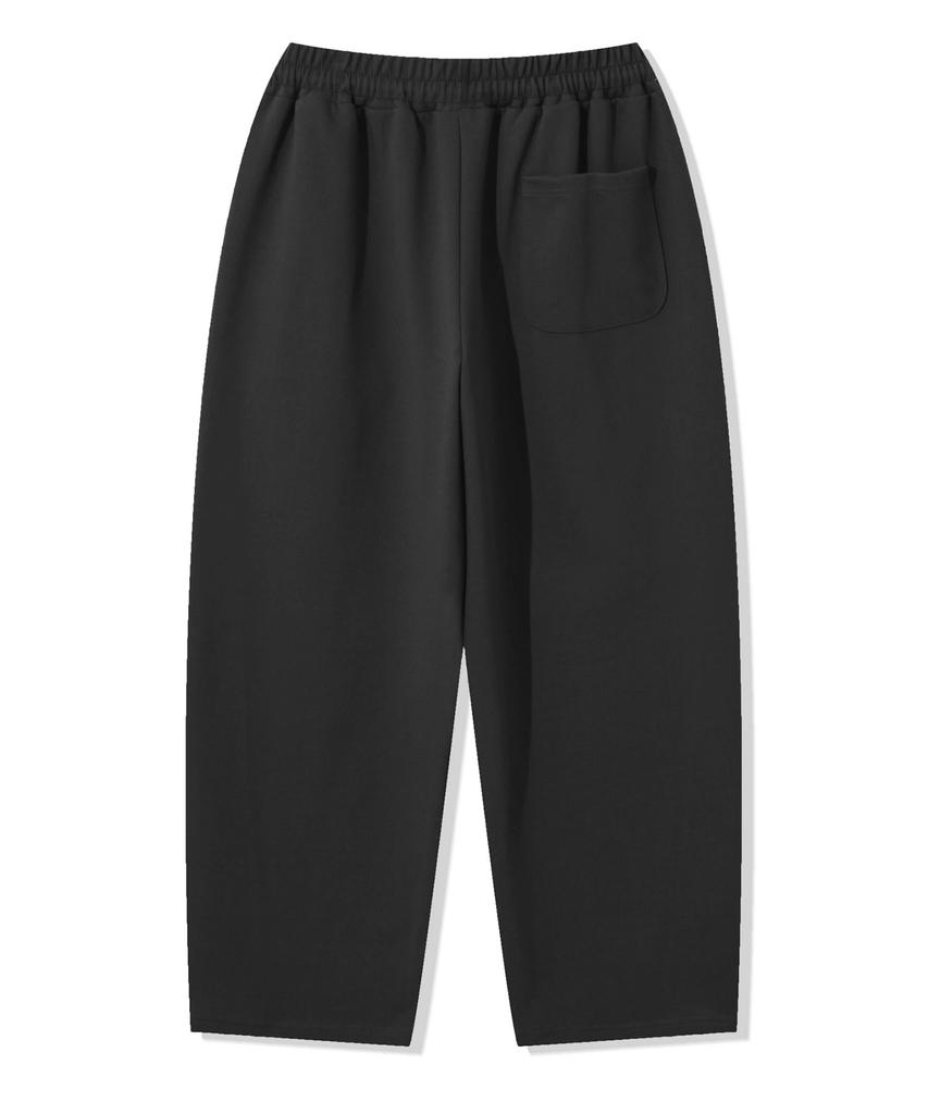 ODDBALLS CLUB Double-Layered Curved Sweatpants Black