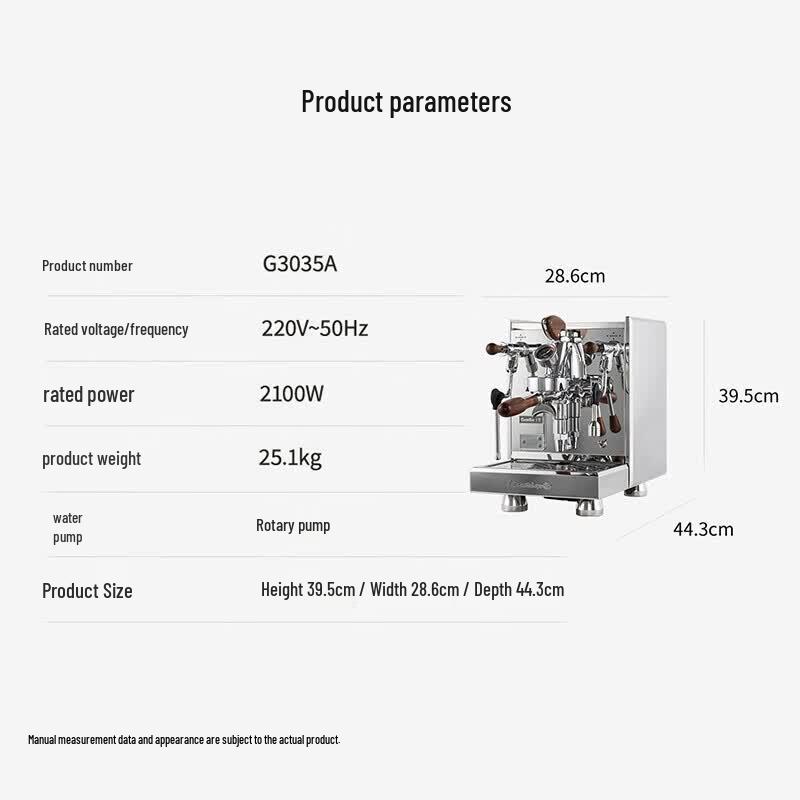 Полуавтоматическая эспрессо-машина GEMILAI G3035A