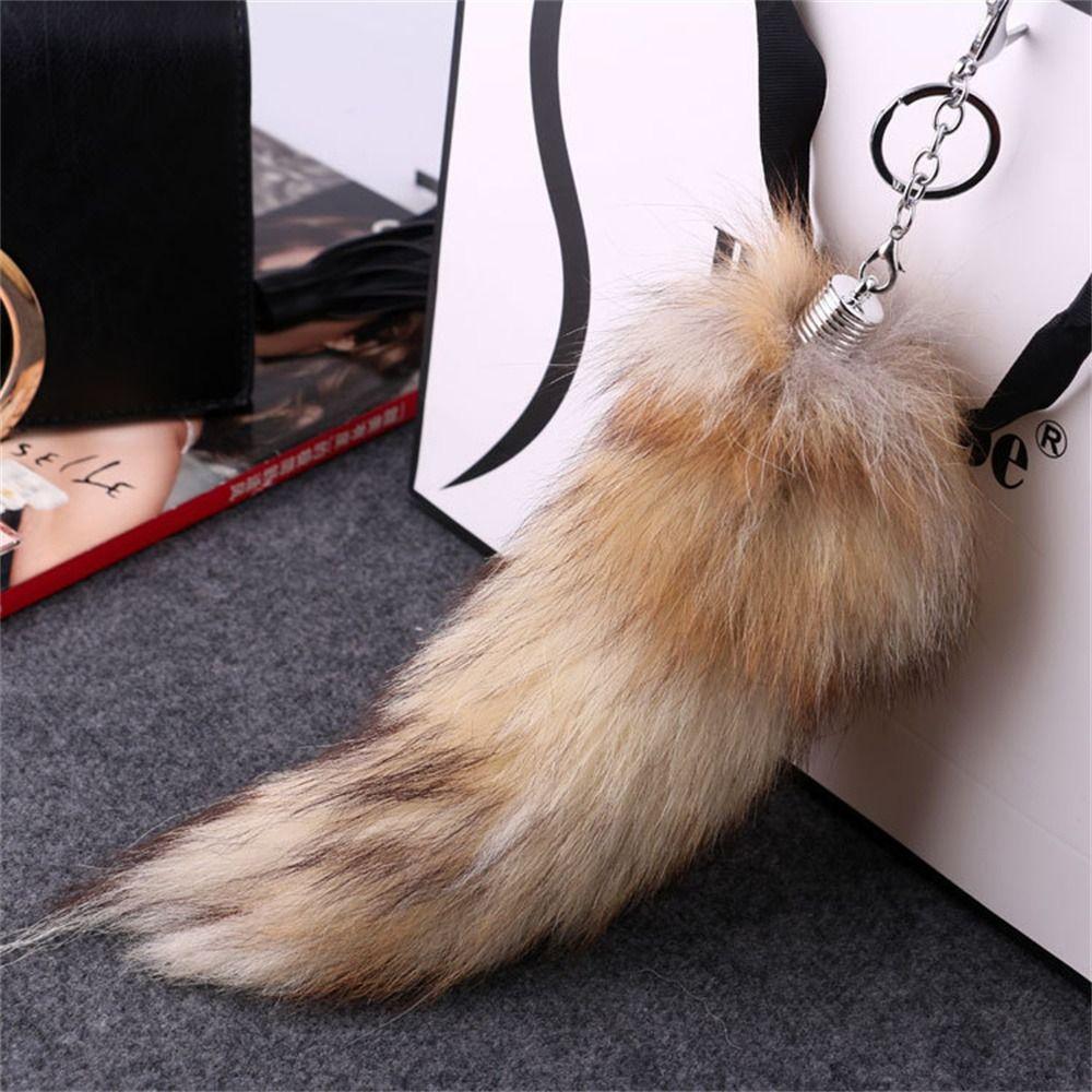 Bag Charm Plush Fur Keyring Bag Tassel Pompom Pendant Fashion Animal Tail Pendant Handbag Pendant