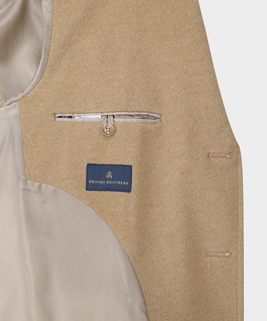 Brooks Brothers Classic Camel Coat (Camel) (Bbcsmf21985Ew)