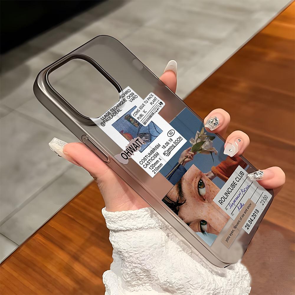 Чехлы для мобильных телефонов iPhone 11 13 15 Pro Max 12 14 Pro Max Чехол для iPhone 16 15 Plus 13 Pro 12 Mini 13 Mini Матовая текстура Нарисованные мультяшные цветы