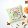 Cartoon LLulu Pig Pink Cushion Cover Iceland Washable Linen Soft  for Daily Sofa Bed Home Room Decor