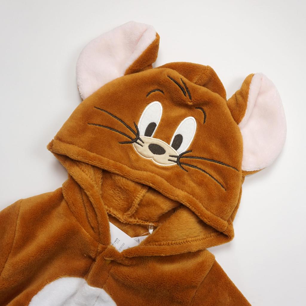 Комбинезон костюма Тома и Джерри Пушистый флис детская одежда для мальчиков и девочек