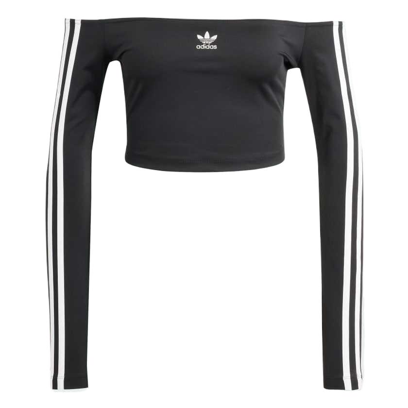 adidas Женский топ Adicolor с открытыми плечами и длинным рукавом Originals JD0274