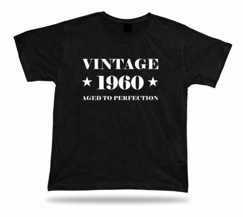 Vintage 1960 Old Happy Birthday Gift Idea Printed T Shirt Original