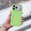 Сумка-визитница из желе 2-в-1, подходит для карты iPhone17ProMax, чехол для мобильного телефона, защитный чехол Apple 15 дофаминовый.