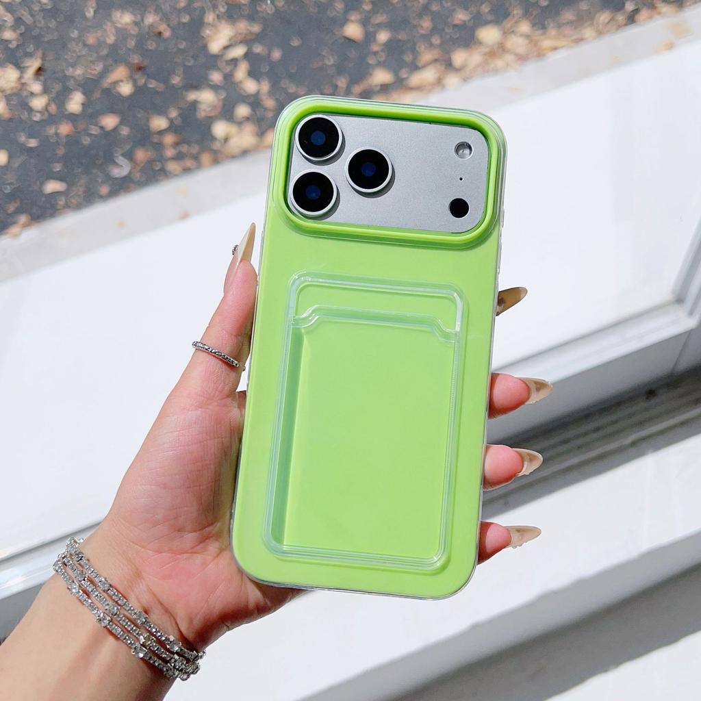 Сумка-визитница из желе 2-в-1, подходит для карты iPhone17ProMax, чехол для мобильного телефона, защитный чехол Apple 15 дофаминовый.