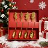 Christmas Gingerbread Man Gold Spoon Stainless Steel Coffee Tea Scoop Xmas Baking Tableware Gift Kitchen Dessert Spoon4