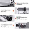 CNC Engraving Machine Small 3 Axes Cutting Machine Aluminum Alloy CNC Router Set 100‑240V EU Plug