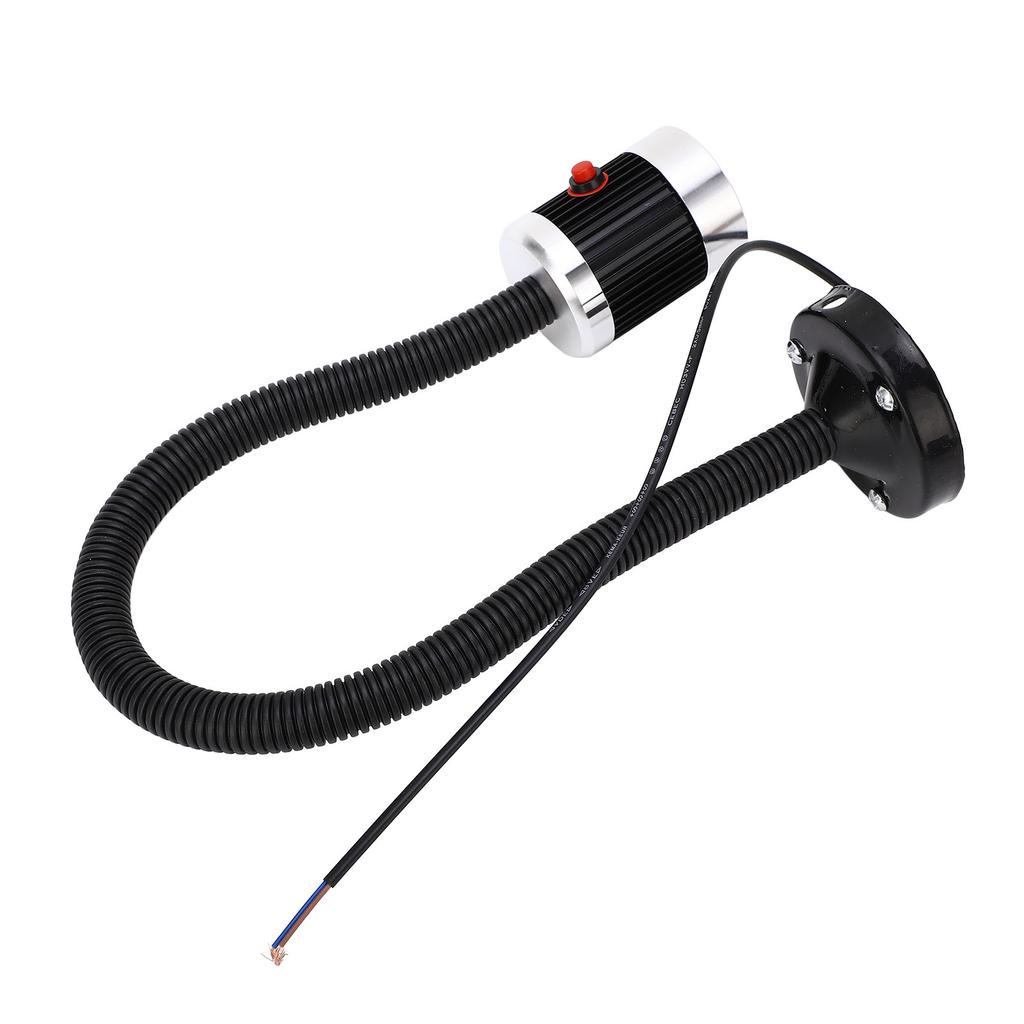 Круглое магнитное основание Гусиная шея Промышленный светодиодный рабочий светильник для токарного станка с ЧПУ AC220V 3W