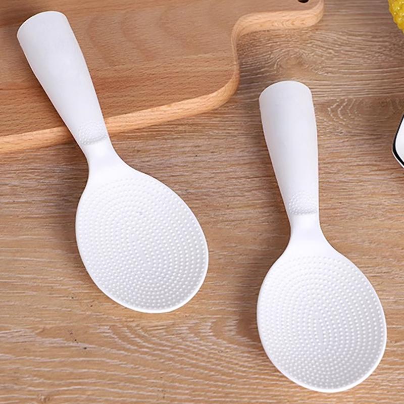 Rice Scoop Stand-Up Non-Stick Rice Spoon Plastic Rice Cooker Spoon Pp Rice Shovel Cooking Spoon Ladle Kitchen Utensils