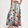 Women's Pocket High-waisted Wide-leg Pants Floral Print Casual Pants