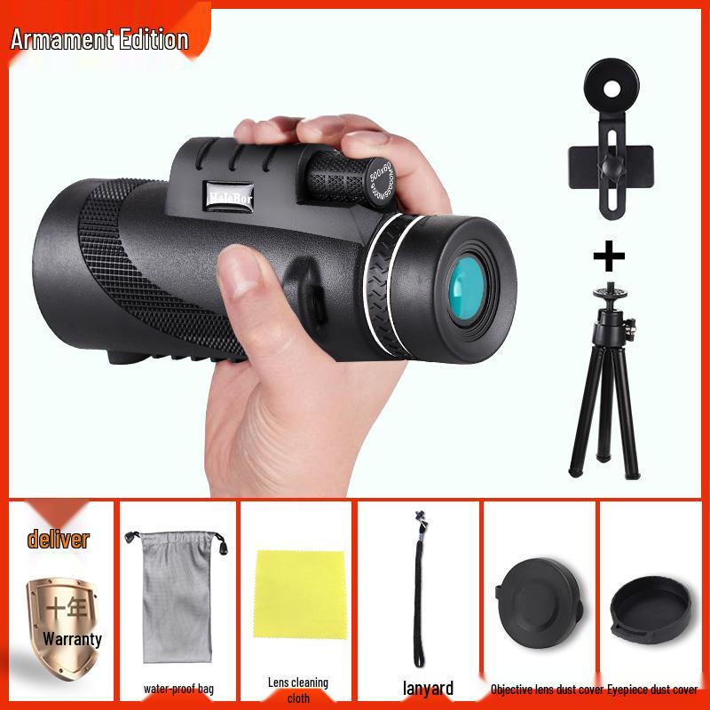 HD High Magnification Professional Monocular with Night Vision for Phones - Ultra Clear Moon & Concert Photography