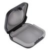 Hearing Aid Case Black ABS Simple Portable Waterproof Hearing Aid Storage Box Accessory for Elderly