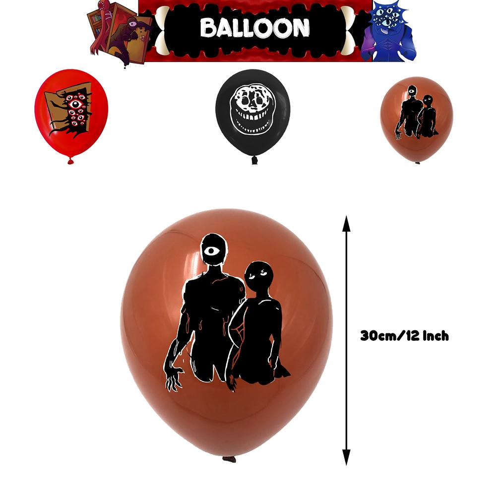 32 шт. Украшения для вечеринки Roblox Doors включают топпер для торта, баннер, воздушные шары