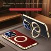 Rotatable Metal Magnetic Bracket Holder Lens film protection Case For OPPO Find X9 Pro find x9 Slim Leather Cover