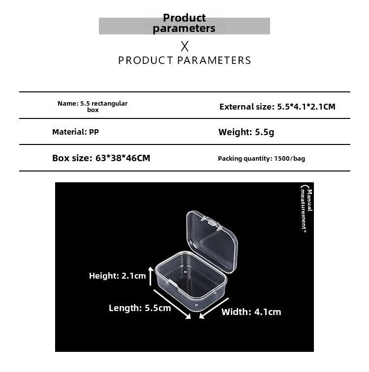 Прозрачный пластиковый ящик для хранения и демонстрации оборудования