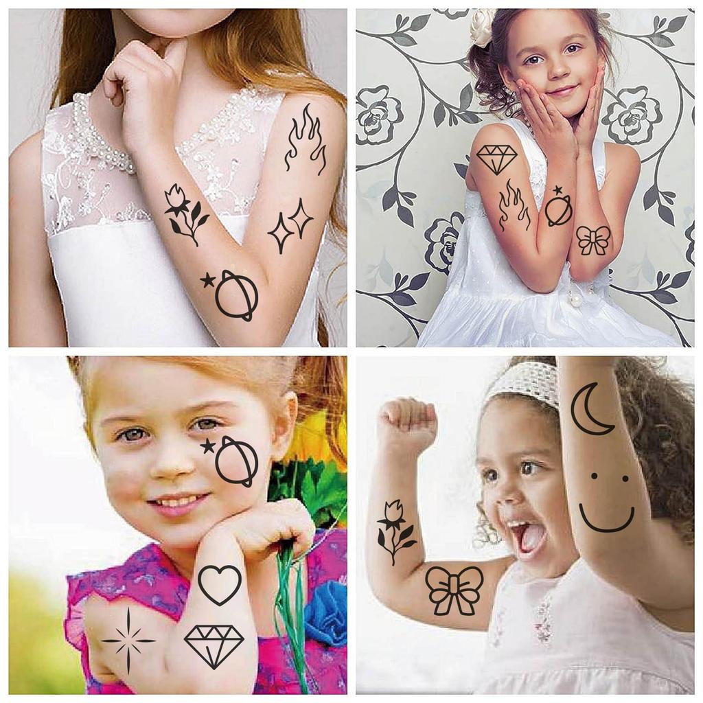 Новые корейские черно-белые маленькие тату-наклейки с выражениями, водостойкие, для вечеринки, подарок, наклейки со смешными лицами