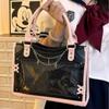 New Shoulder Bag Fashion Niche Design Transparent Sweet Cool Handbag High Capacity Leisure Versatile Outdoor Black Crossbody Bag