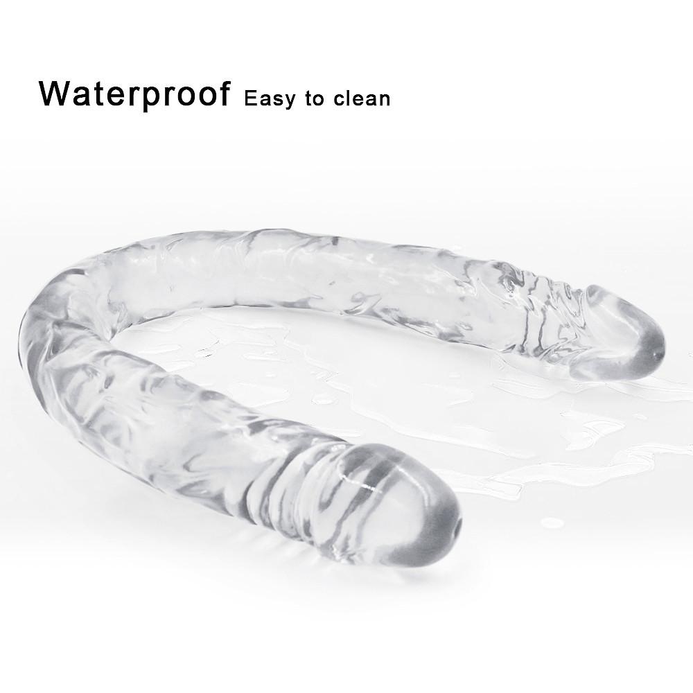 Фаллоимитатор с двойной головкой RUNYU, реалистичные фаллоимитаторы, член, вагинальная анальная пробка, гибкий пенис для женщин, фаллоимитаторы, секс-игрушки