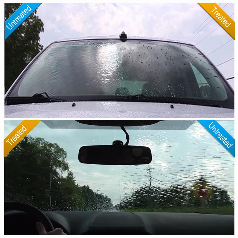 BIA1 Glass Hydrophobic Coating Spray Rain Repellent Automotive Antirain Clear View Nano Waterproof Agent Car Care Detail S2