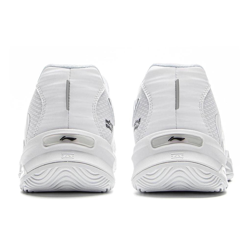 Li Ning Устойчивые к истиранию Амортизирующие Низкие Тренировочные Кроссовки Унисекс Стандартные Белые AKPV001-1