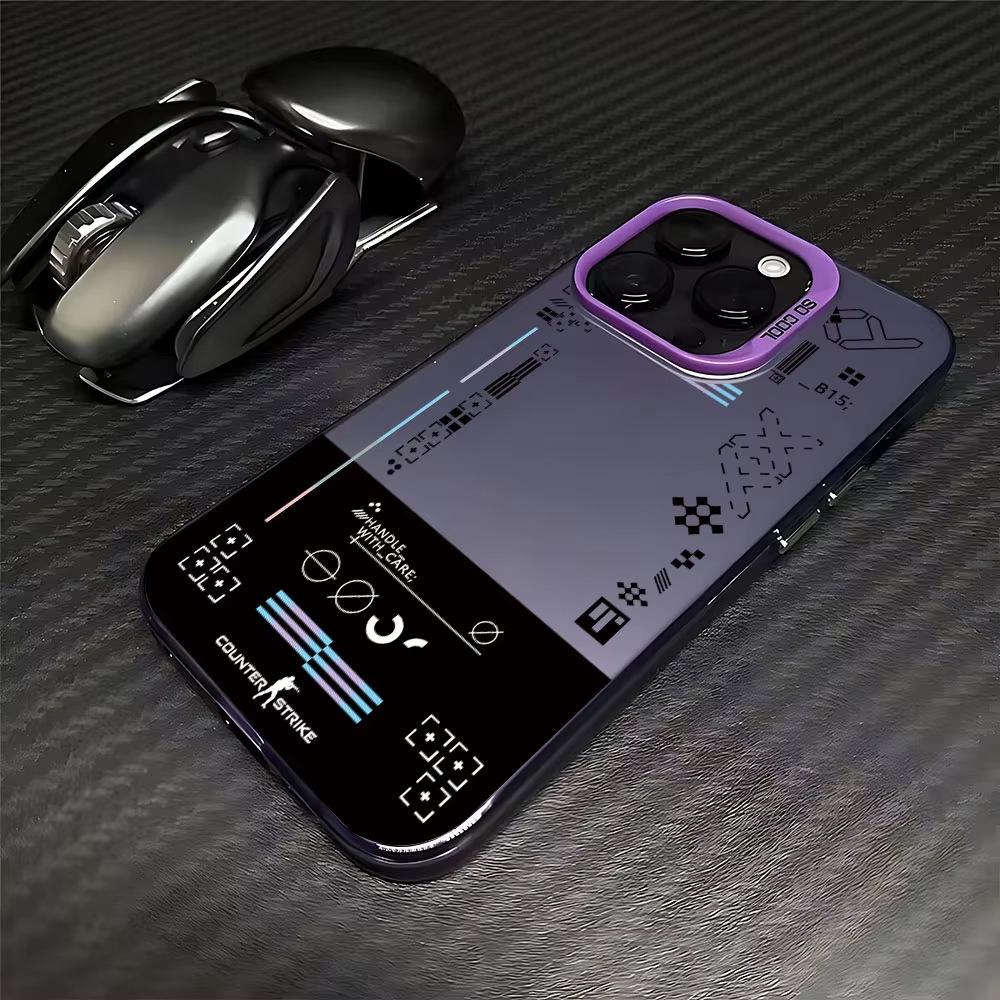 CS классическая игра Чехол для телефона iPhone 18 Pro Max 16/15/14 Plus лазерная гравировка 13 iPhone 12 IMD жесткий