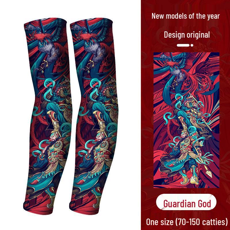 Мужские солнцезащитные рукава из ледяного шелка: Вождение, Велоспорт, Защита татуировок