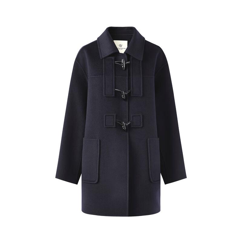 Qiushui Yiren Women's 100% Merino Wool Toggle Coat