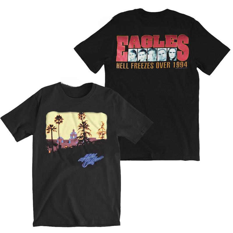1994 Eagles Hotel California Hotel Commemorative Edition Casual TShirt Luxury Band Brand for Men and Women Top