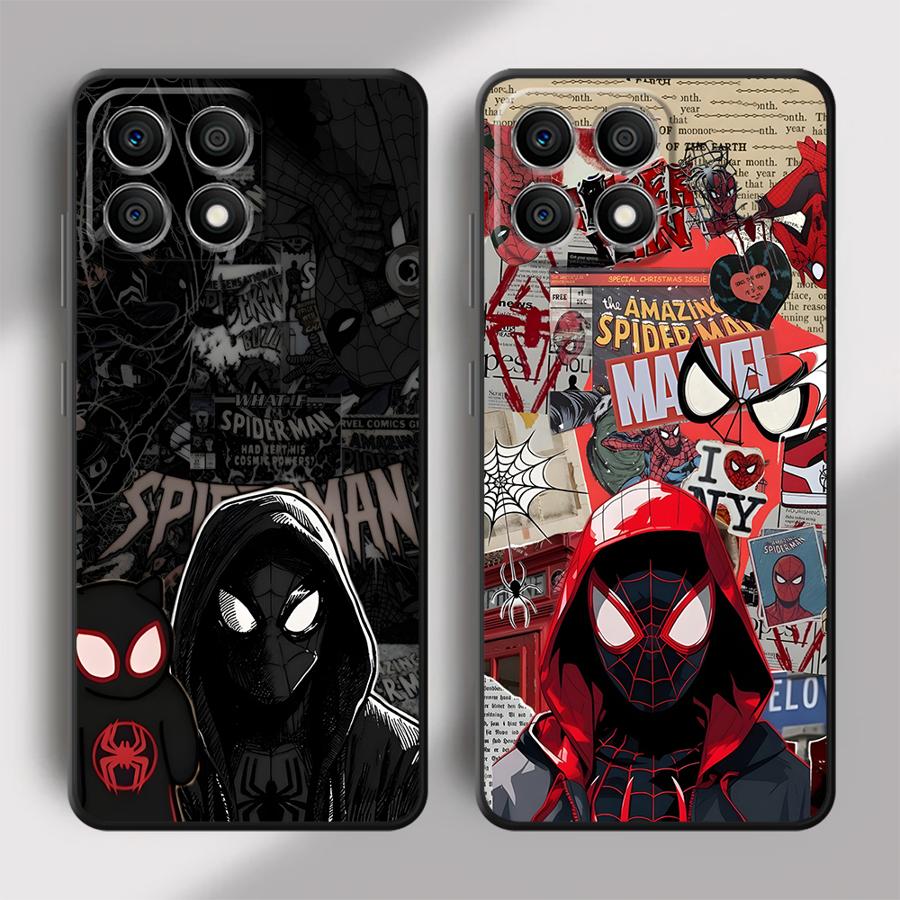Чехол для Honor X6 90 X8 X5b X9a X7 Magic5Lite 70 8X 200 400 Lite Funda Чехол для телефона Marvel Comic Человек-паук
