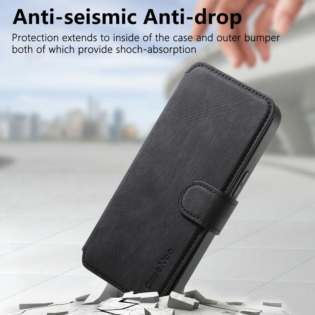 CASENEO MW-03 For iPhone 17 Pro Max Case with Detachable Wallet Leather + TPU Phone Cover