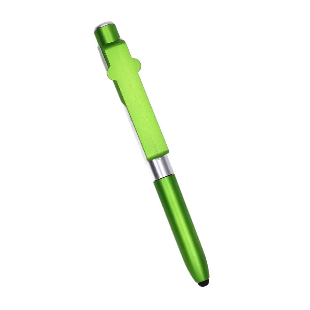 Multifunction Ballpoint Pen LED Light Foldable Phone Stand Night Reading Pencil Office School Students Carving Logo stylus Pen