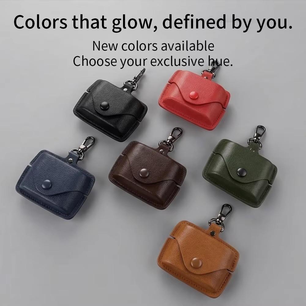 Anti-Scratch Earphone Case PU Leather Bluetooth Earbuds Shell Protective Cover for Sony WF-1000XM6