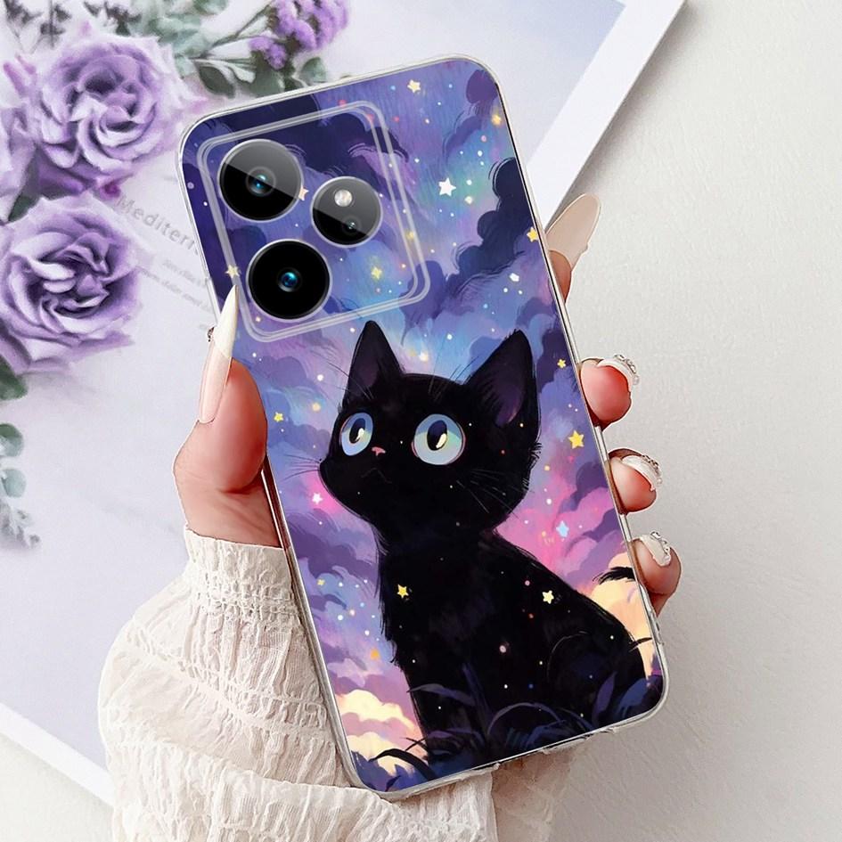 Чехол для Realme GT 7 7T 2025 Популярный Цветок Мягкий Прозрачный Силикон ТПУ Защитная Крышка Для Realme GT7 Pro RMX5011 Чехол-Ракушка для Телефона