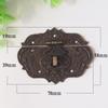 Antique Brass Wooden Case Hasp Vintage Decorative Jewelry Gift Box Suitcase Hasp Latch Hook Furniture Buckle Clasp Lock