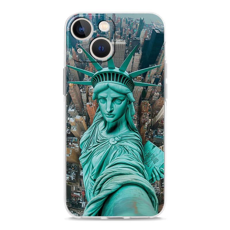 Чехол для телефона iPhone 17 Air Cases iPhone 16 15 12 13 14 Pro Max SE 7 8 Plus iPhone11 Cover Пейзаж побережья Нью-Йорка