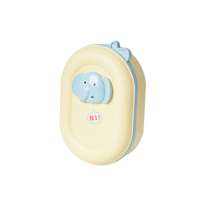 Cute Plastic Soap Box With Lid And Drip Drain For Home And Travel