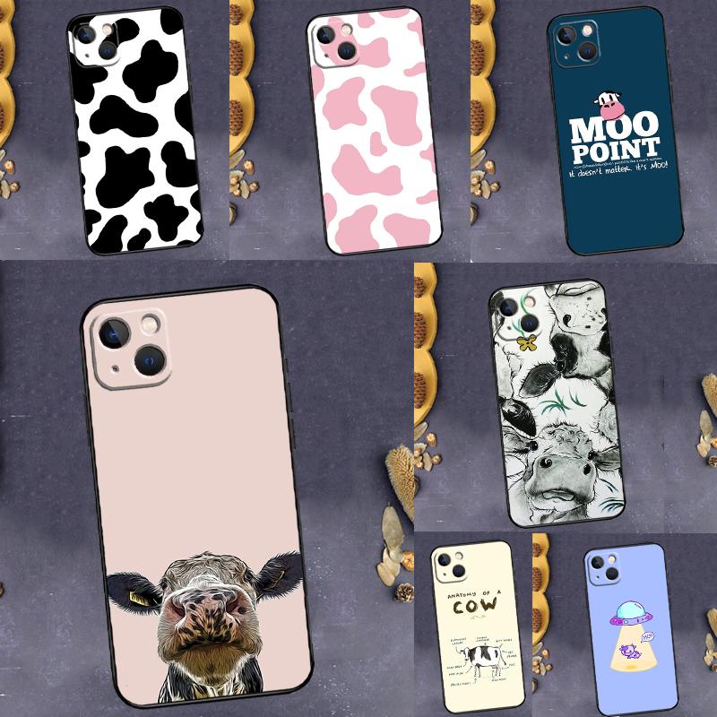 Cute Cow Moo Case For Samsung Galaxy A56 A36 A26 A16 A06 A54 A34 A14 A12 A32 A52 A13 A33 A53 A15 A35 A55