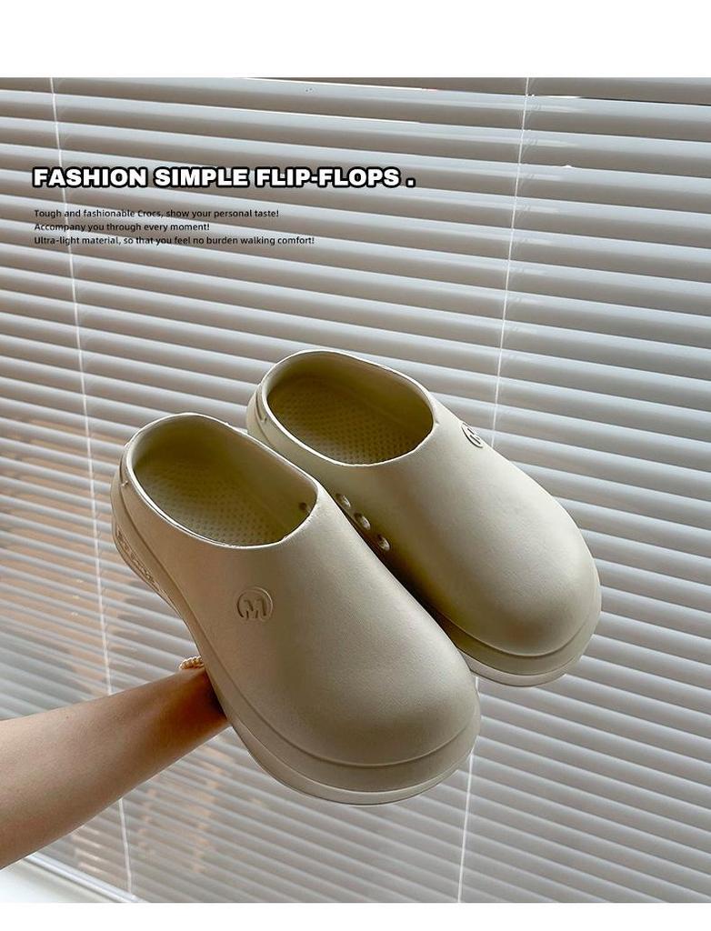 Унисекс мюли с закрытым носком: Шлепанцы медсестры из ЭВА, на одной лямке, пляжные сандалии, обувь для повара