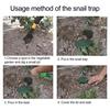 Ловушка для пива от слизней Экологичная ловушка для улиток Инструмент для ловли улиток Многоразовая пластиковая ловушка для улиток Клетка для слизней для садовой фермы