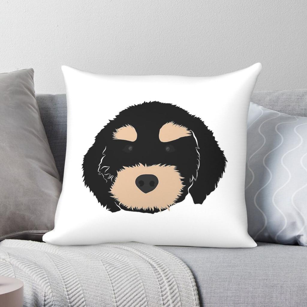 Bernese Mountain Dog Square Pillowcase Polyester Linen Velvet Pattern Zip Decor Pillow Case Car Cushion Cover